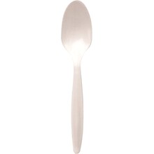 Dixie Plastic Teaspoon, 5-1/2 Medium-Weight, White, 1000/Carton (PTM21)