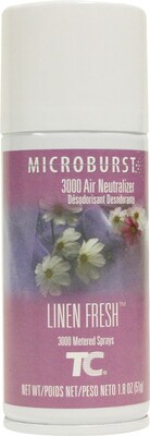 Technical Concepts Aerosol Microburst 3000 Air Neutralizer Refill, Linen Fresh, 2 oz., 12/Carton (FG