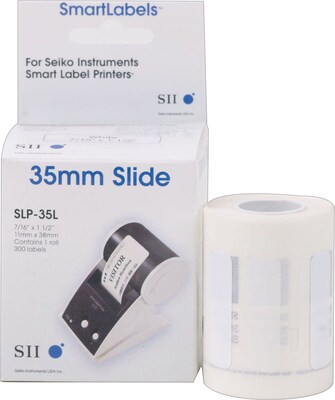 Seiko Thermal Transfer Label, 0.43" x 1.5", White (SLP-35L)