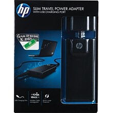 HP Slim Travel Power Adapter, 65 Watt (G6H47AA#ABA)