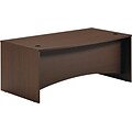 Mayline® Brighton Collection in Mocha; Bow-Front Desk