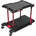 Rubbermaid 2-Shelf Printer Stand, Black (FG430000BLA)