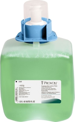 Gojo Provon® Foaming Hair & Body Wash with Moisturizers FMX Refill, 1,250 ml, 3/CT