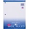 Roaring Spring Paper Products Wide Ruled Filler Paper, 8 x 10.5, 3-Hole Punched, 200 Sheets/Pack (