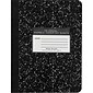Roaring Spring Paper Products Composition Notebooks, 9.75" x 7.5", Wide Ruled, 50 Sheets, Black (77220)