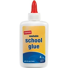 Staples School Glue, 4 oz., White, 48/Pack (39417)