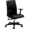 HON® Ignition™ Series Mid-Back Chair, Fabric, Black, Seat: 20W x 17D, Back: 18 1/2W x 25 1/2H