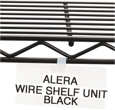 Panther Shelf Tags for Wire Rack, 3 1/2 x 1 1/2, White, 10/Pk