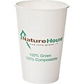 NatureHouse® Paper/PLA Corn Plastic Hot Cup; 10 oz.; Black; 50/Pack