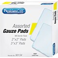 PhysiciansCare® Gauze, Assorted Sizes, 10/Box