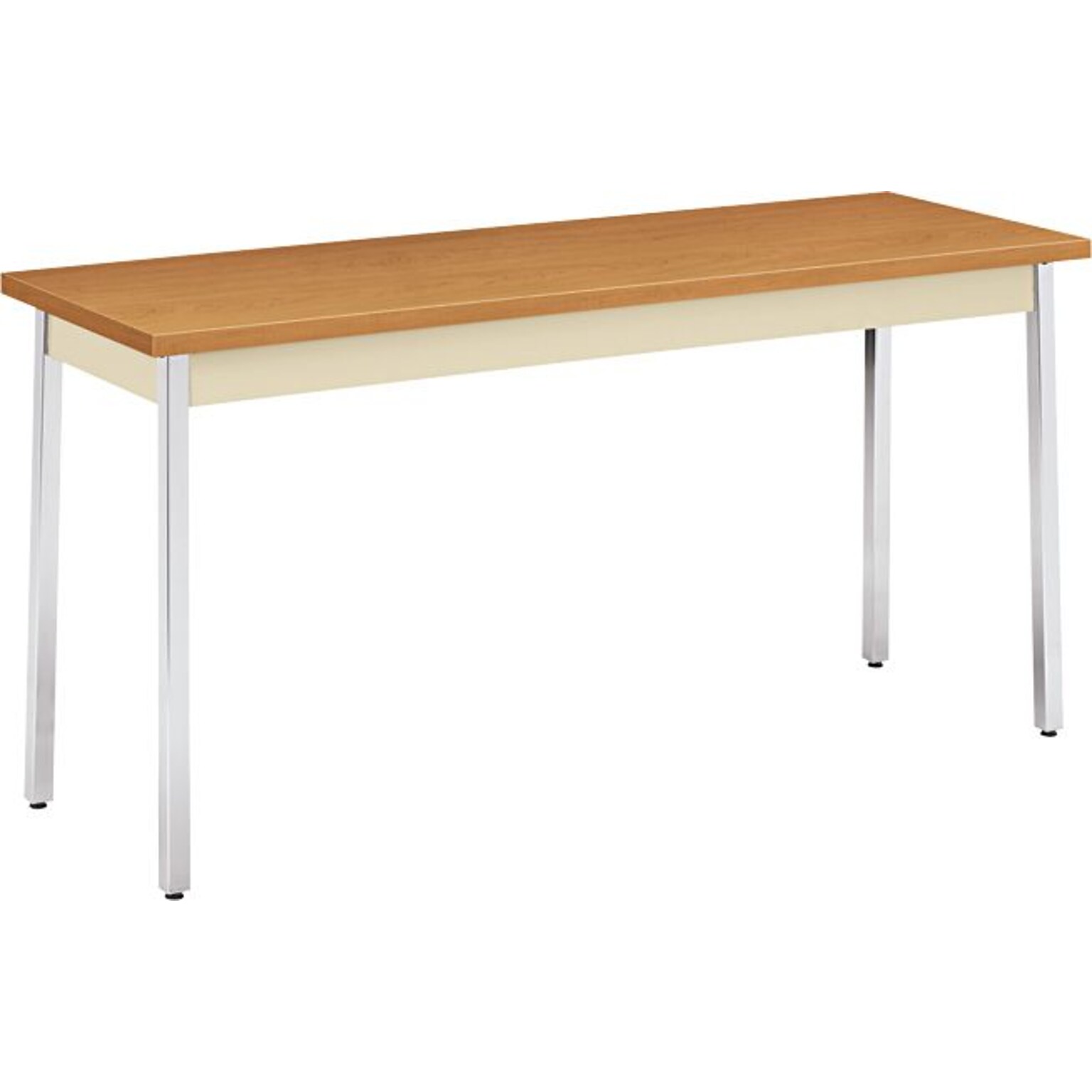 HON® Utility Table, Harvest Oak/Putty, 20x60