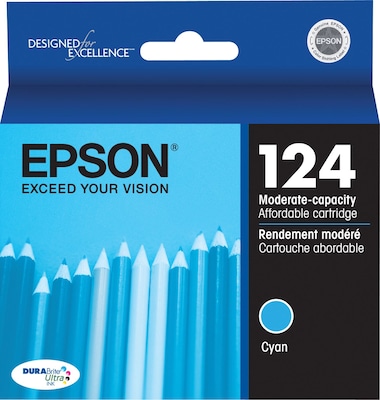 Epson T124 Cyan Standard Yield Ink Cartridge
