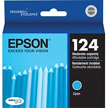 Epson T124 Cyan Standard Yield Ink Cartridge