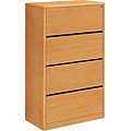 HON® 10700 Series 4 Drawer Lateral File Cabinet, Harvest, 36W (HON107699CC)