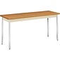 HON® Utility Table, Harvest Oak/Putty, 20x60"