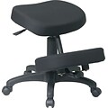 Office Star Ergonomic Fabric Knee Chair, Black (KCM1425)