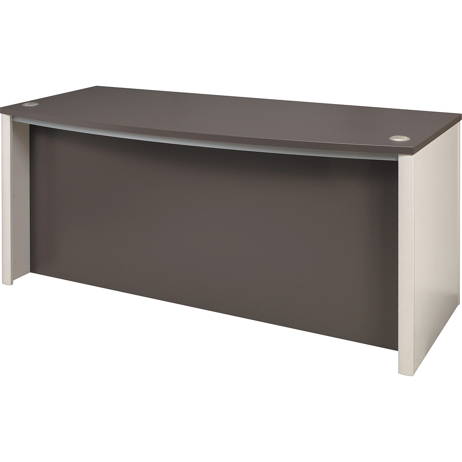 Bestar® Connexion Collection in Sandstone and Slate, Executive Desk