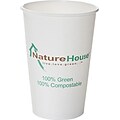 NatureHouse® Paper/PLA Corn Plastic Hot Cup; 8 oz.; Black; 50/Pack