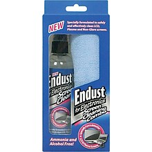 Endust For Electronics LCD & Plasma Cleaning Combo, Gel & Microfiber Cloth, 6 oz.