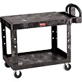 Rubbermaid 2-Shelf Foam Utility Cart, Black (FG452500BLA)