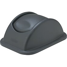 Rubbermaid Untouchable Polyethylene Lid, Black, 7 gal. (FG306600BLA)