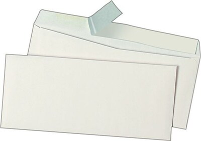 Universal Pull & Seal Business #9 Envelopes, 3 7/8 x 8 7/8, White, 500/Bx