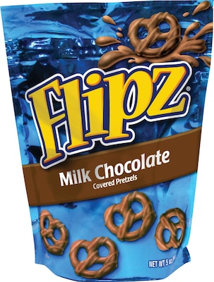 Flipz Milk Chocolate Covered Pretzels Twists, 6 Bags/Box (DCC028)