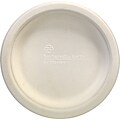 Sustainable Earth Biodegradable Sugarcane Plates, 6, 250/Pack