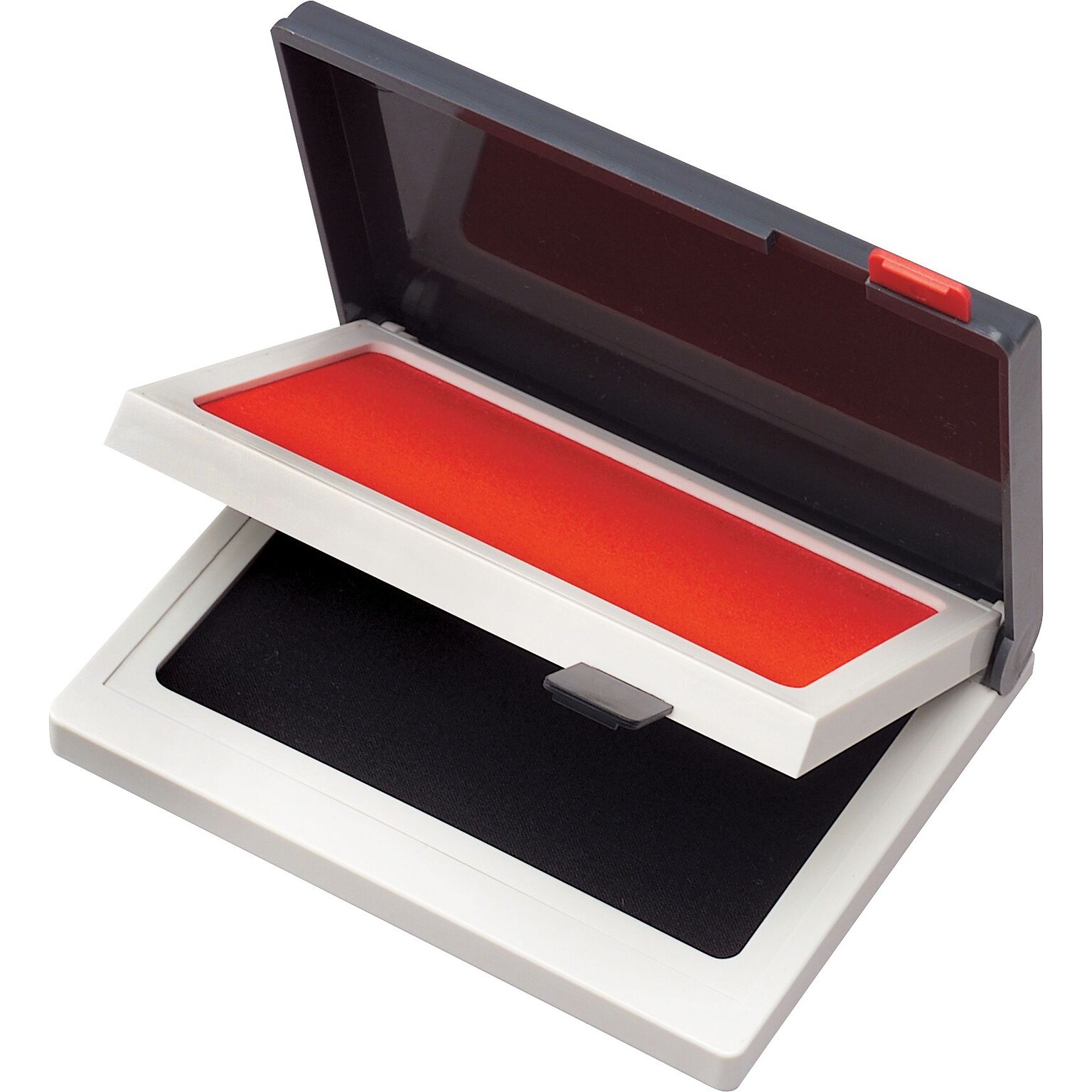 Cosco Two-Color Felt Stamp Pads, Red/Black Ink (090468)