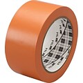 3M™ #764 Solid Vinyl Tape, Orange, 1 x 36 yds., 36/Case