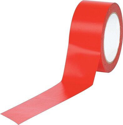 Industrial Vinyl Safety Tape, 3 x 36 yds., Solid Red, 16/Carton (TSTT9336R)