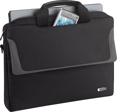 Solo New York Sterling Laptop Case, Metallic Trim Polyester (CLA112-4)