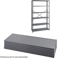 Safco Industrial 5-Shelf Powder-Coated Steel Mounted, 48, Gray (6253)