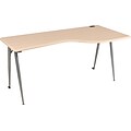 Balt® iFlex Modular Desking; Full Table, Right, Teak