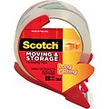 Scotch Long Lasting Moving & Storage Packing Tape with Refillable Dispenser, 1.88 x 38.2 yds, Clear, 1/Pack