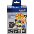 Brother LC752PKS Black High Yield Ink Cartridge, 2/Pack