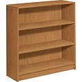 HON® Radius-Edge Laminate Bookcases, 36-1/8H, 3 Shelves, Harvest