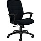 Global Synopsis™ Medium-Back Tilter Chair, Fabric, Asphalt, Seat: 24 1/2"W x 26 1/2"D, Back: 24 1/2"W x 16 1/2-20 1/2"H