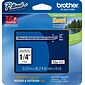 Brother P-touch TZe-111 Laminated Label Maker Tape, 1/4" x 26-2/10', Black on Clear (TZe-111)