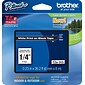 Brother P-touch TZe-315 Laminated Label Maker Tape, 1/4" x 26-2/10', White on Black (TZe-315)