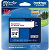 Brother P-touch TZe-242 Laminated Label Maker Tape, 3/4 x 26-2/10, Red On White (TZe-242)