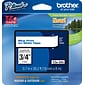 Brother P-touch TZe-243 Laminated Label Maker Tape, 3/4" x 26-2/10', Blue On White (TZe-243)