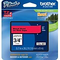 Brother P-touch TZe-441 Laminated Label Maker Tape, 3/4 x 26-2/10, Black On Red (TZe-441)