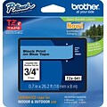 Brother P-touch TZe-541 Laminated Label Maker Tape, 3/4 x 26-2/10, Black On Blue (TZe-541)