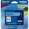 Brother P-touch TZe-541 Laminated Label Maker Tape, 3/4 x 26-2/10, Black On Blue (TZe-541)