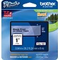Brother P-touch TZe-151 Laminated Label Maker Tape, 1" x 26-2/10', Black on Clear (TZe-151)