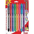 Pentel R.S.V.P. Ballpoint Pens, Medium Point, Assorted Ink, 8/Pack (BK91CRBP8M)