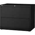 Lorell Lateral Files, Black, 2 x File Drawer(s)