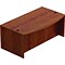 Offices To Go Superior Laminate Desking 42W Bow-Front Desk Shell, American Dark Cherry (TDSL7141BDS