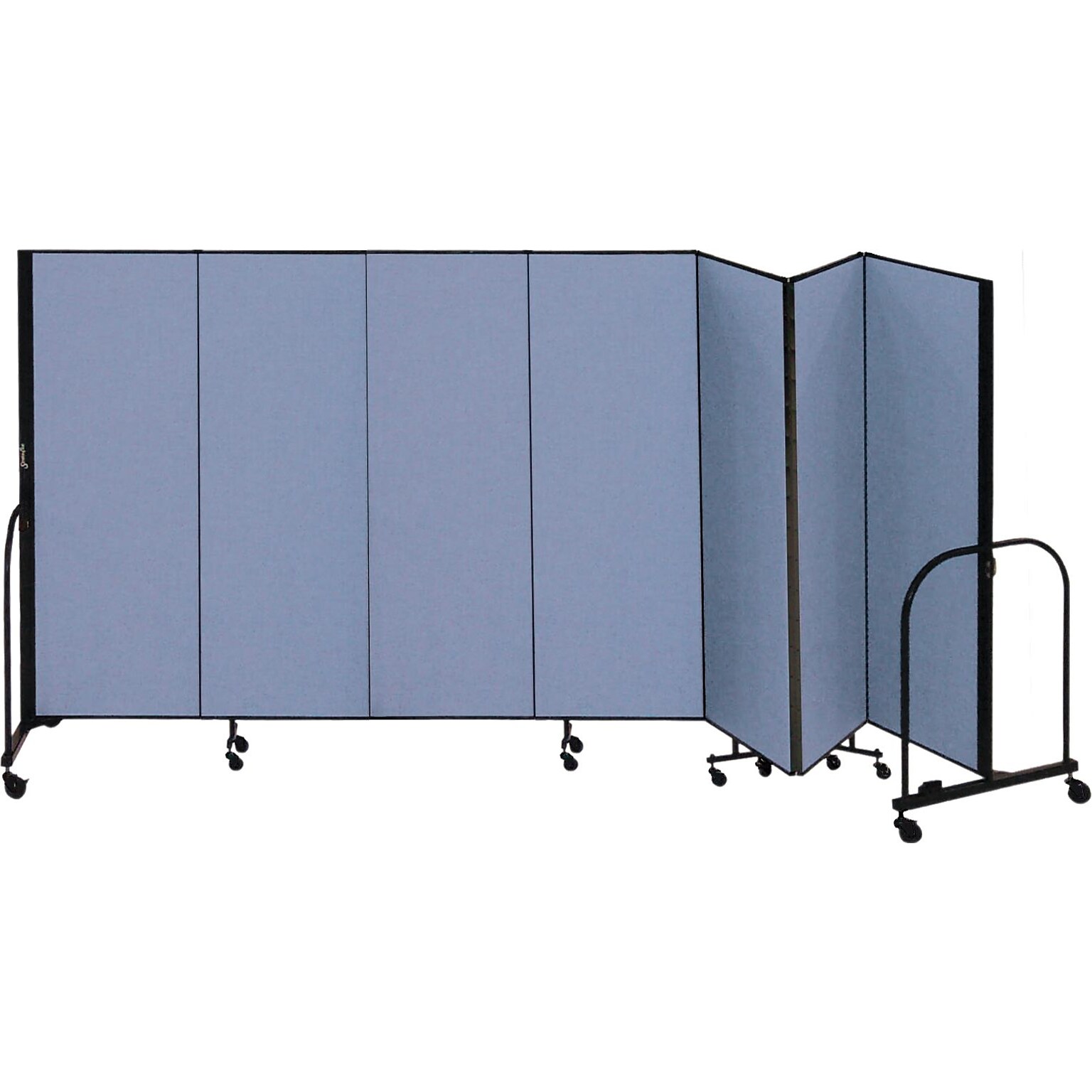 Screenflex® 7-Panel FREEstanding™ Portable Room Dividers, 6H x 131L, Blue